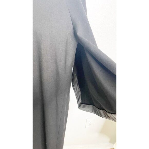 Lafayette 148 New York  Black Split-Sleeve Shift Dress Size Large - Picture 4 of 8